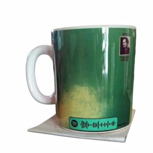 taza de cerámica blanca personalizada con el disco artaud